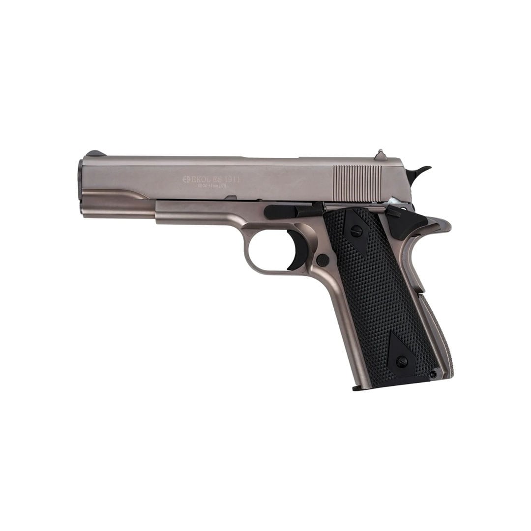 Ekol ES 1911 Havalı Tabanca - Füme + 10 Adet Co2 + 3 Adet 4.5mm BB + Taşıma Çantası + Balistik Gözlük