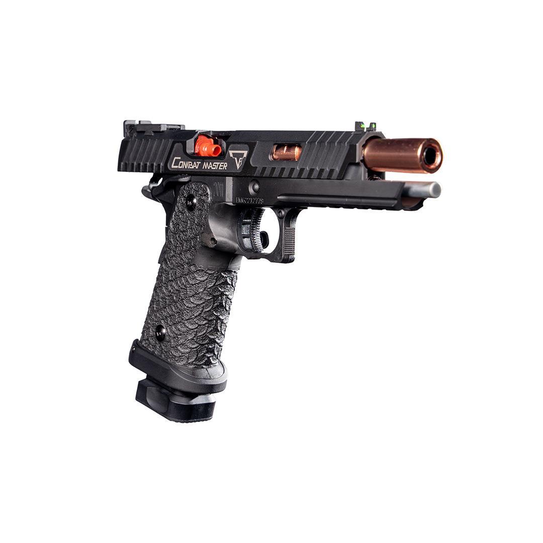 EMG / TTI 2011 Combat Master Logolu + Green Gas + 0.20gr BB + Taşıma Çantası + Balistik Gözlük