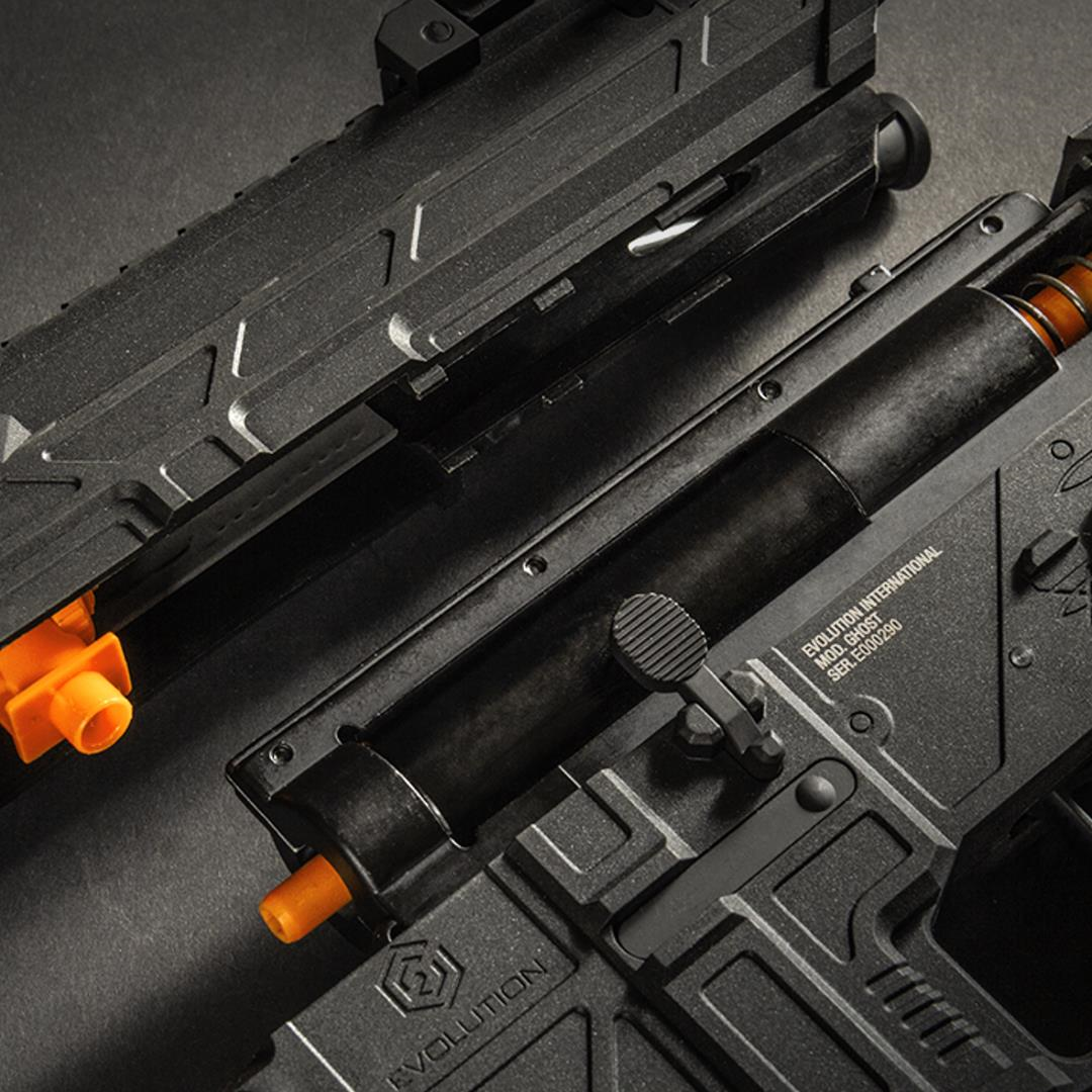 Evolution Ghost L EMR Carbontech ETS Airsoft Tüfeği + 7.4v LiPo Pil