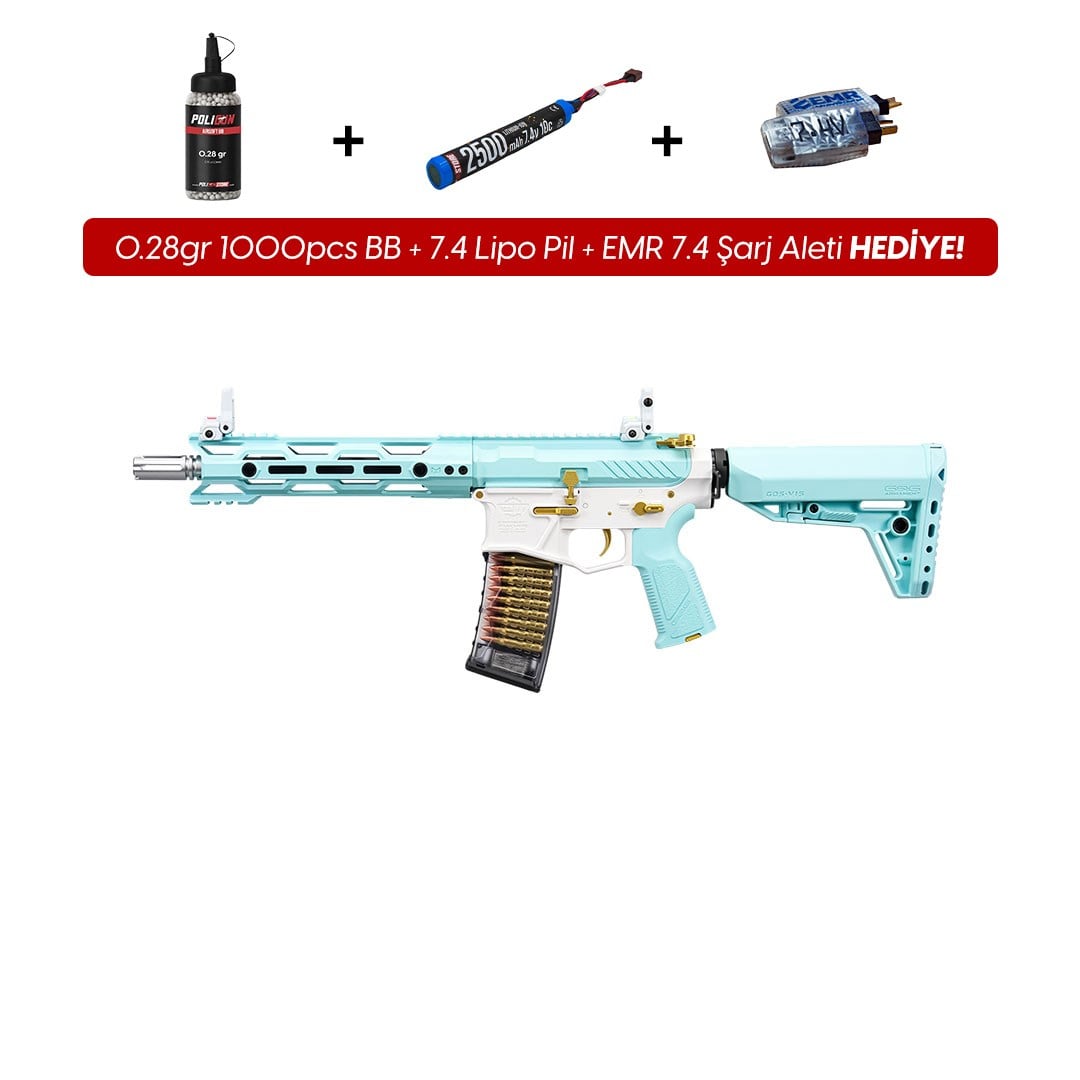 G&G CM16 Stealth 556 Mavi Airsoft Tüfeği