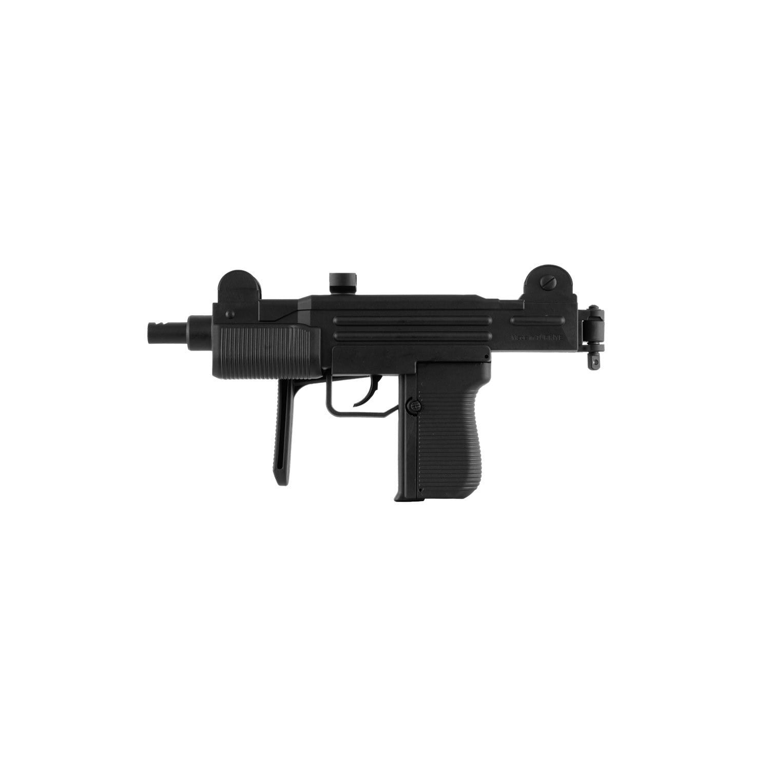 Rubino RBN-CP66 Uzi Siyah Havalı Tabanca + 10 Adet Co2 + 3 Adet 4.5mm BB + Taşıma Çantası + Balistik Gözlük