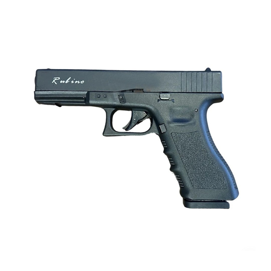 Rubino RBN-GL17 Blowback Siyah Havalı Tabanca + 10 Adet Co2 + 3 Adet 4.5mm BB + Taşıma Çantası + Balistik Gözlük