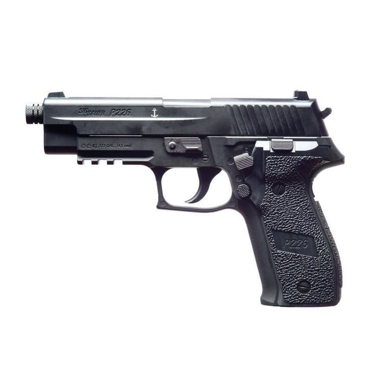Sig Sauer P226 4.5mm Pellet/BB Blowback Havalı Tabanca + 10 Adet Co2 + 3 Adet 4.5mm BB + Taşıma Çantası + Balistik Gözlük