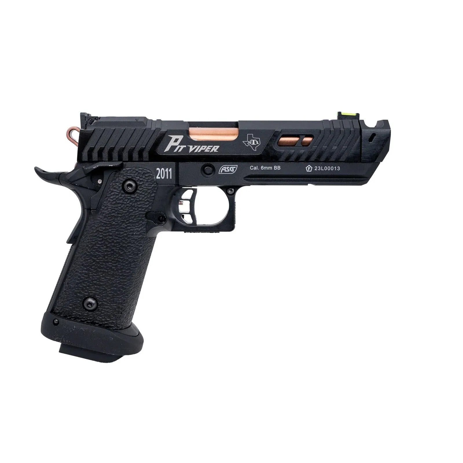 STI Pit Viper Siyah Co2 Airsoft Tabanca + 10 Adet Co2 Tüp + 0.20gr BB + Taşıma Çantası + Balistik Gözlük