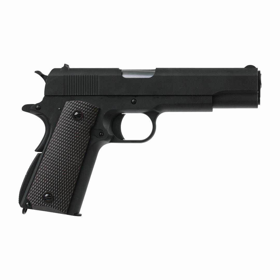 We Colt 1911 Gen2 Siyah Airsoft Tabanca + Green Gas + 0.20gr BB + Taşıma Çantası + Balistik Gözlük