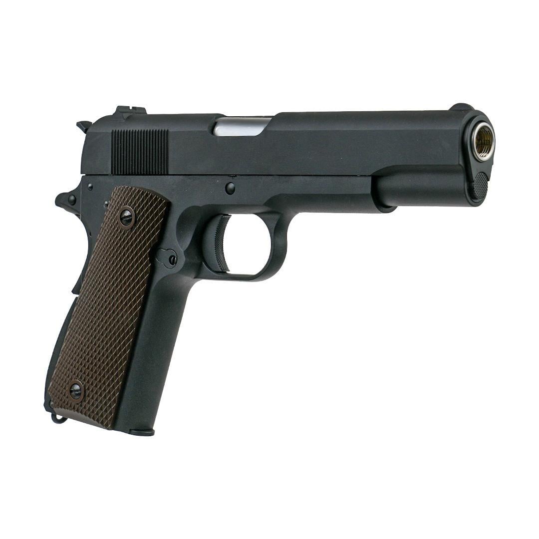 We Colt 1911 Gen2 Siyah Airsoft Tabanca + Green Gas + 0.20gr BB + Taşıma Çantası + Balistik Gözlük