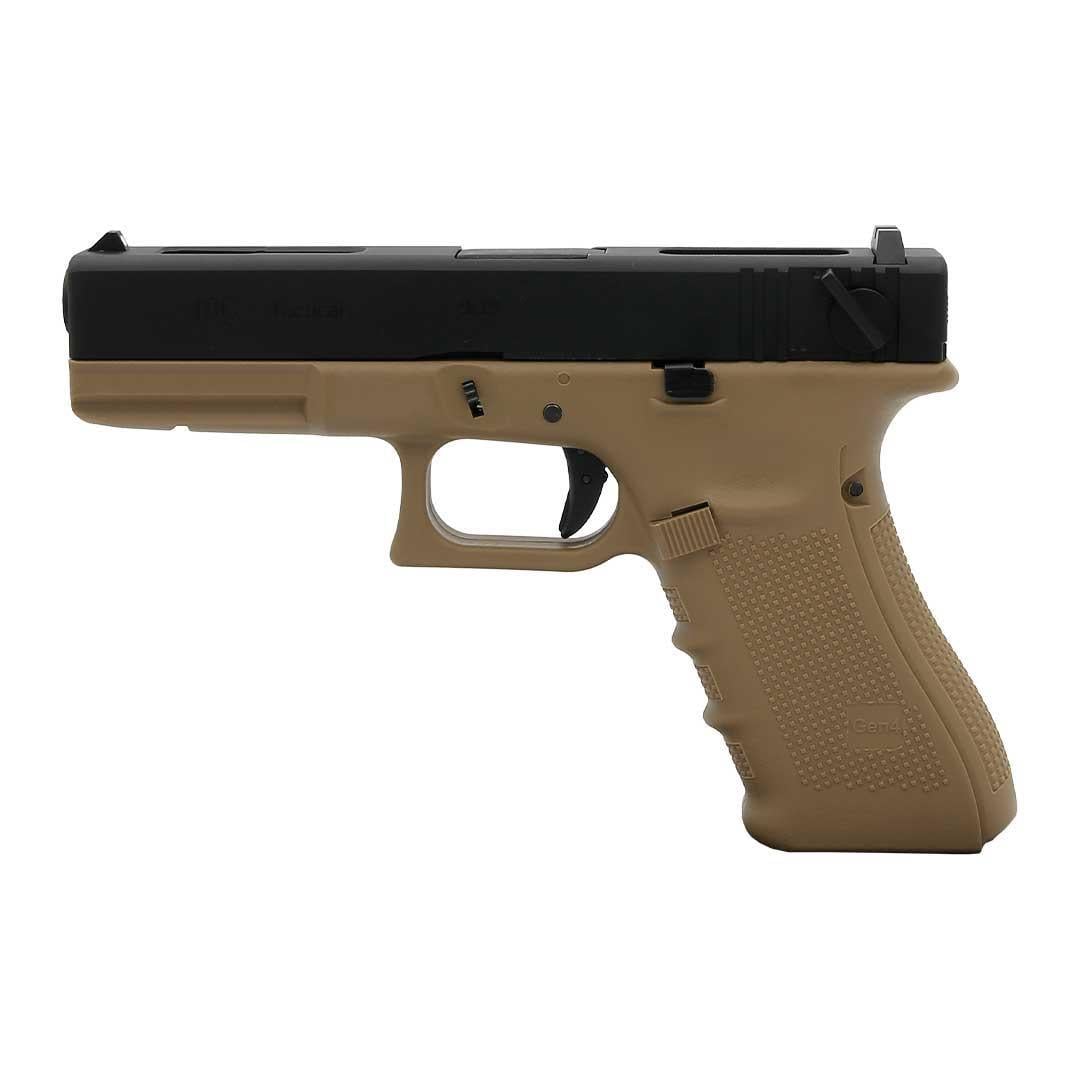We Glock 18 Gen4 Tan + Green Gas + 0.20gr BB + Taşıma Çantası + Balistik Gözlük
