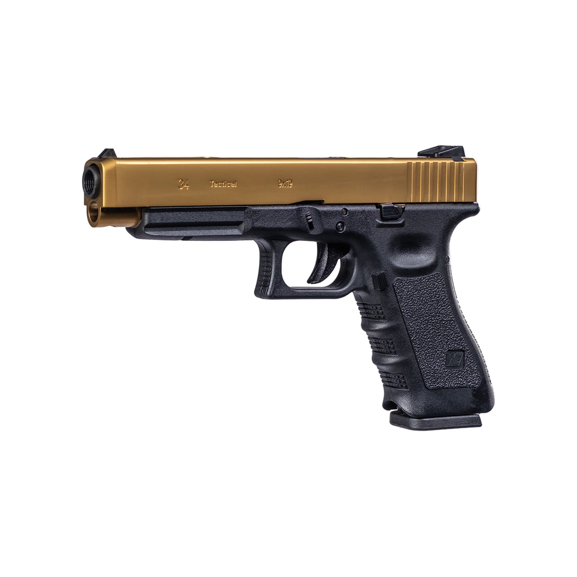 We Glock 34 Gen3 Titanium Gold Airsoft Tabanca