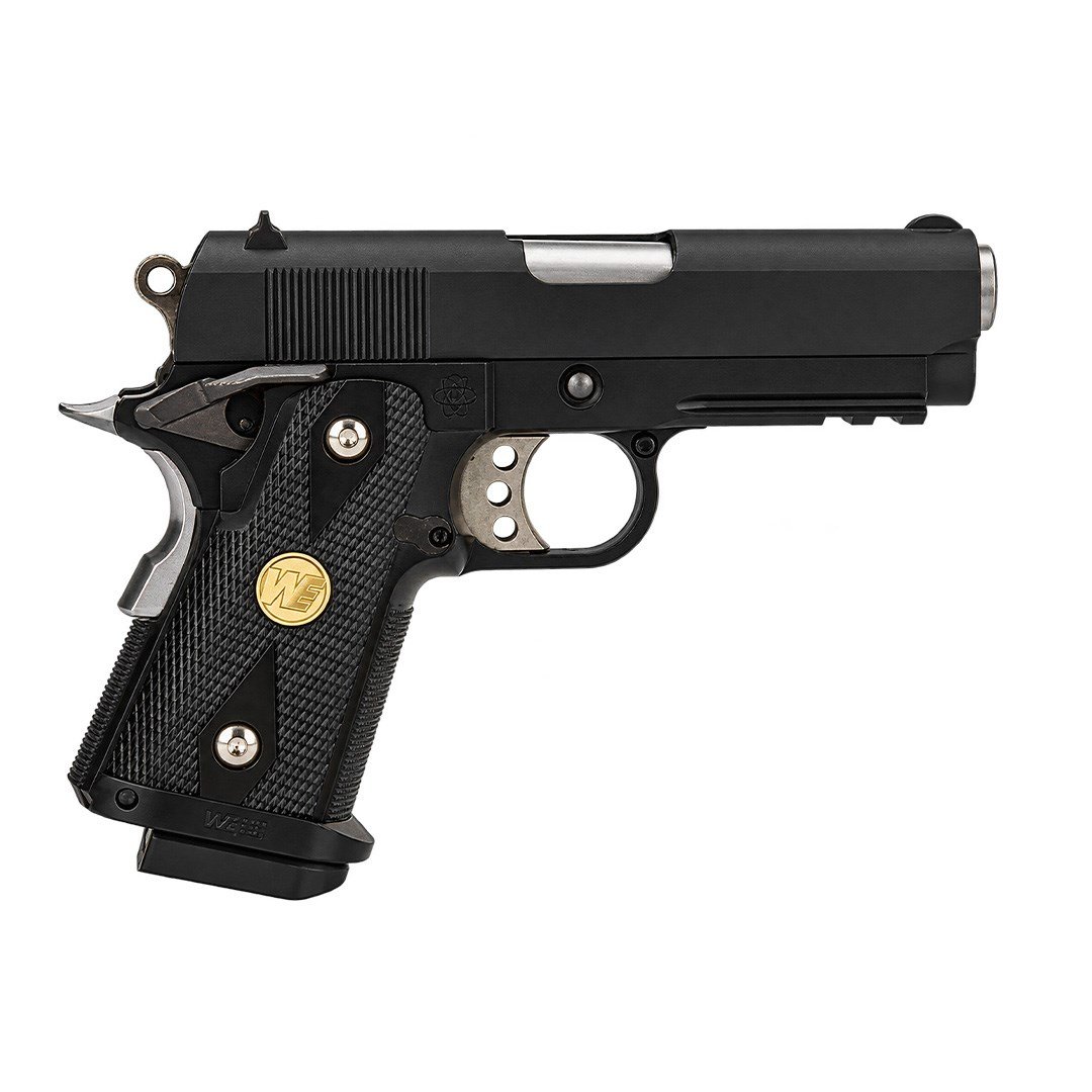 We Hi-Capa 3.8 1938A Siyah Airsoft Tabanca + Green Gas + 0.20gr BB + Taşıma Çantası + Balistik Gözlük