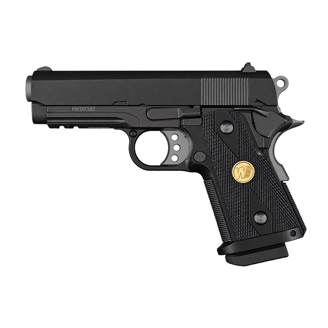 We Hi-Capa 3.8 1938A Siyah Airsoft Tabanca + Green Gas + 0.20gr BB + Taşıma Çantası + Balistik Gözlük