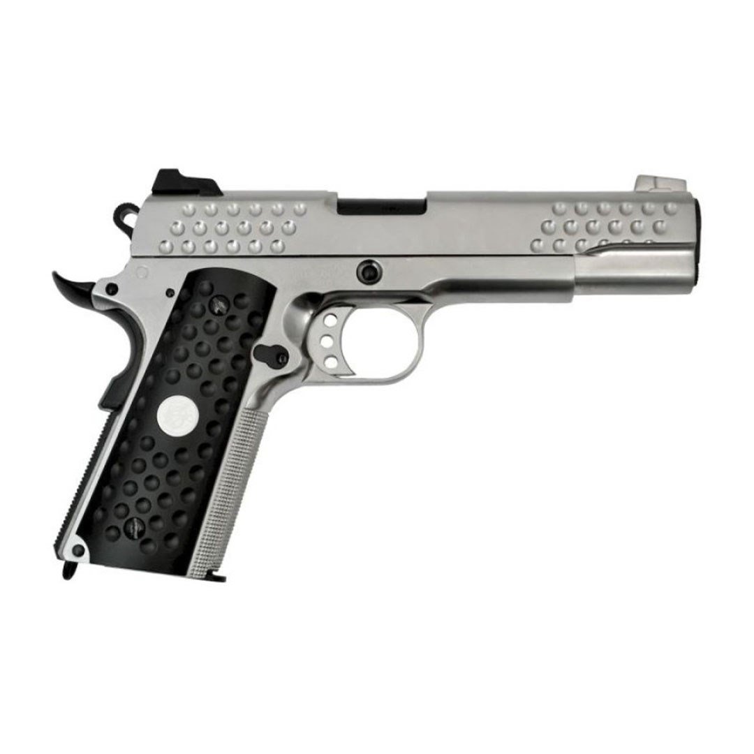 We Knight Hawk 1911 Gümüş Airsoft Tabanca + Green Gas + 0.20gr BB + Taşıma Çantası + Balistik Gözlük