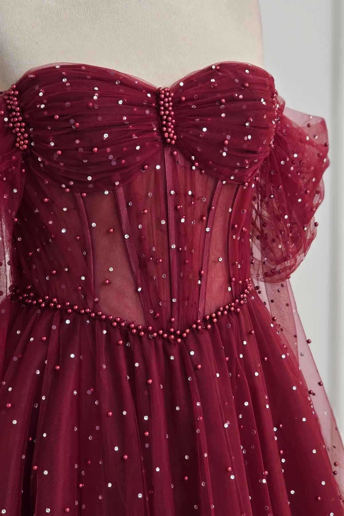 Bordo İncili Helen Nişanlık 7938