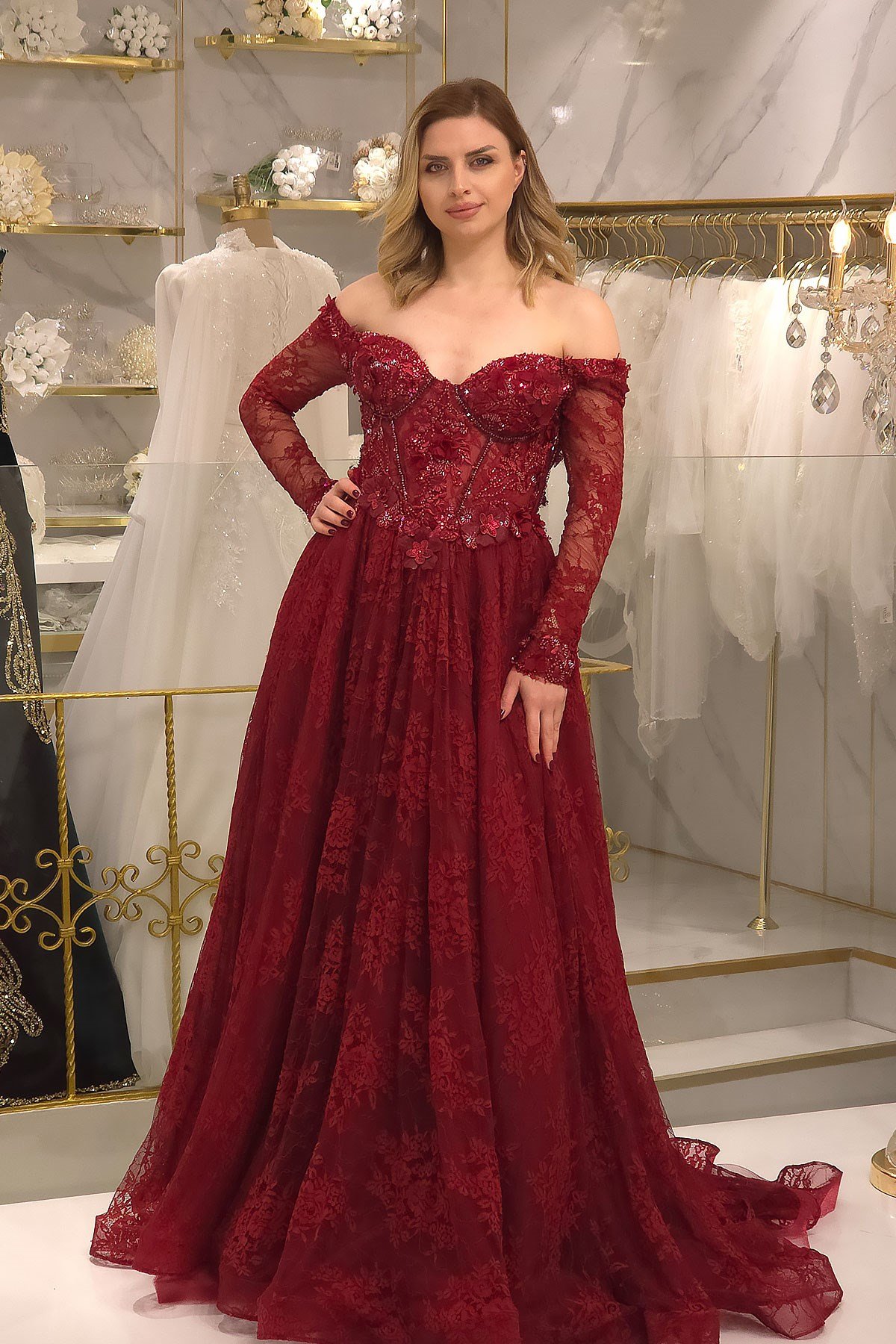 Bordo P.s Nişanlık 26537