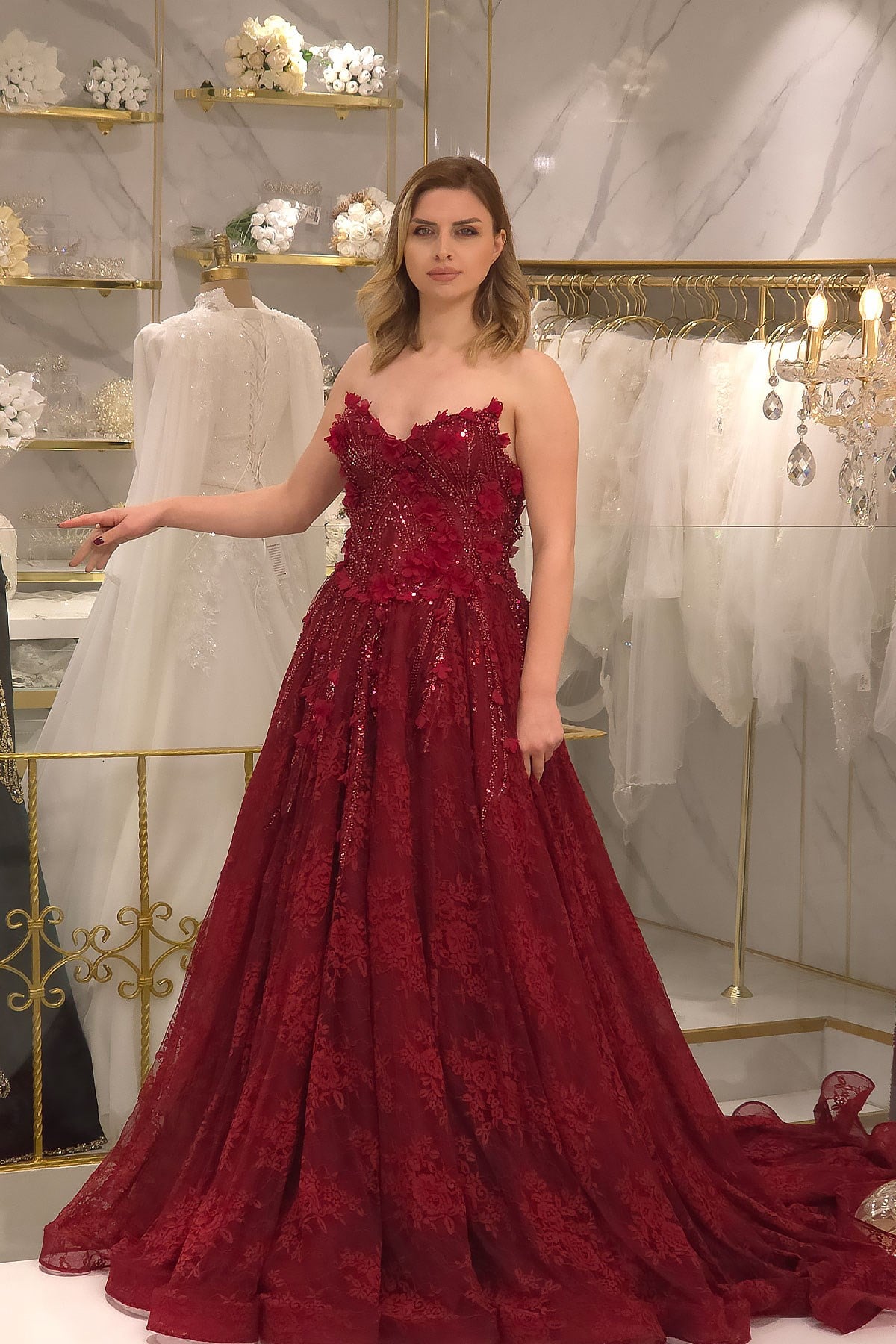 Bordo P.s Nişanlık 26532