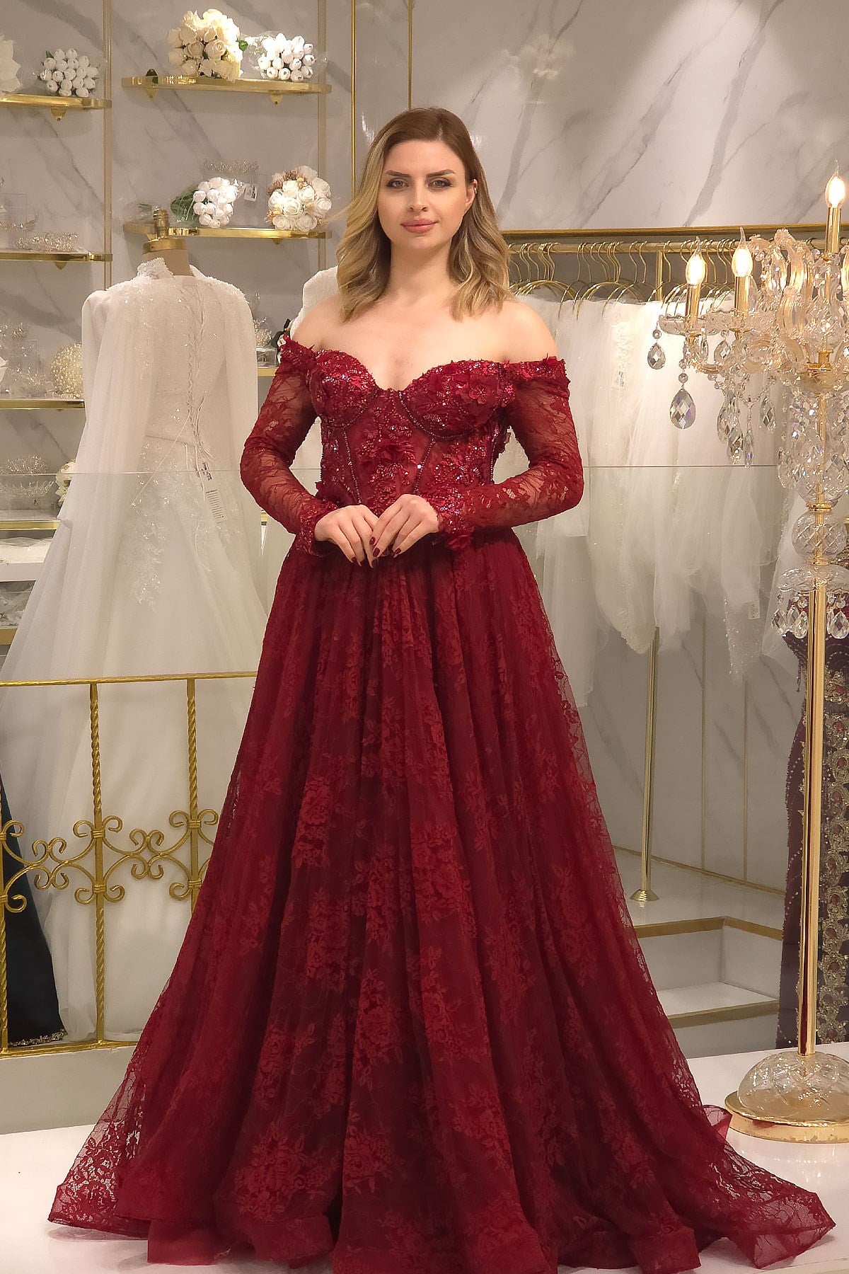 Bordo P.s Nişanlık 26537