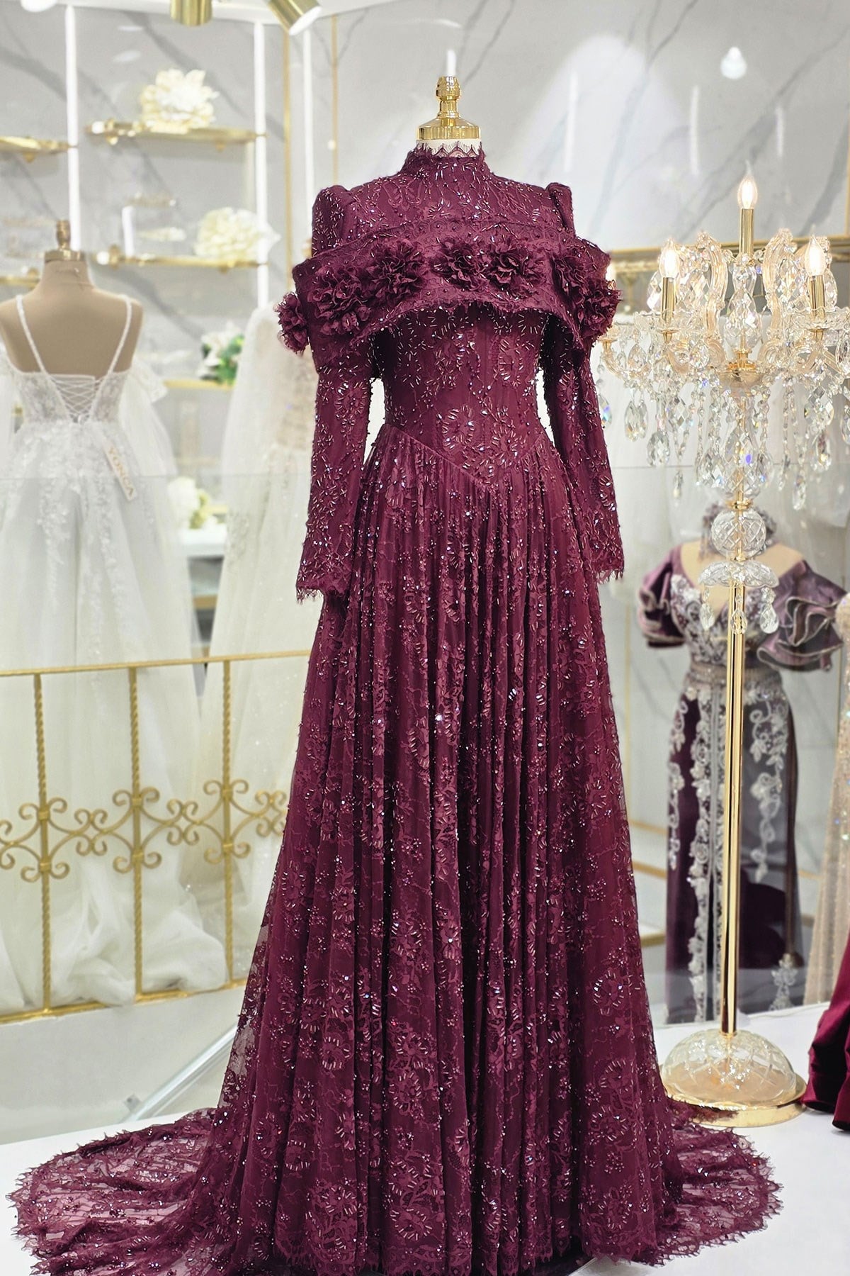 Bordo Ync Nişanlık 8069