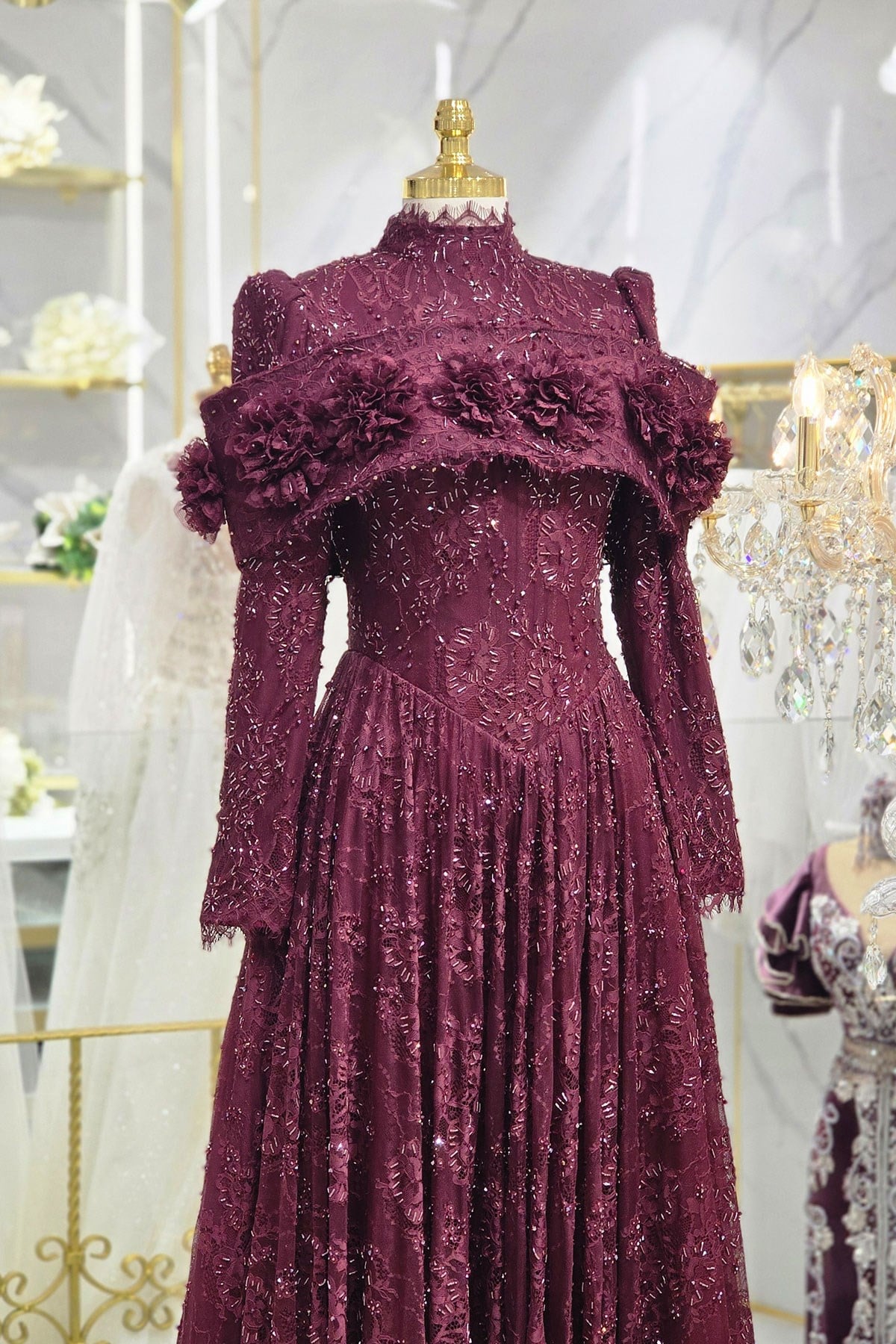 Bordo Ync Nişanlık 8069