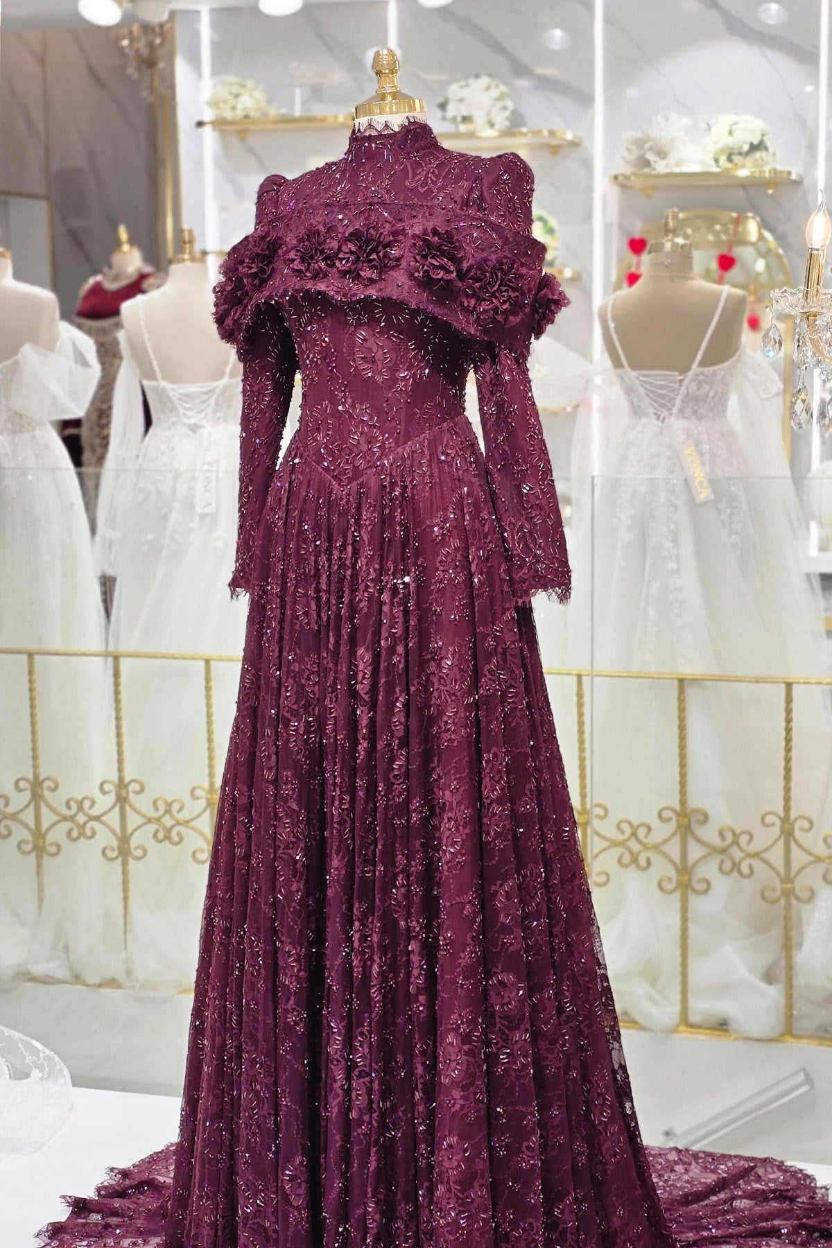 Bordo Ync Nişanlık 8069