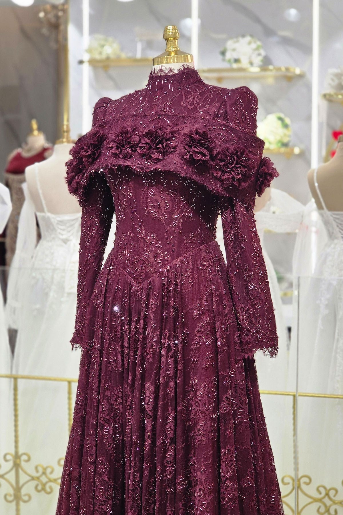 Bordo Ync Nişanlık 8069