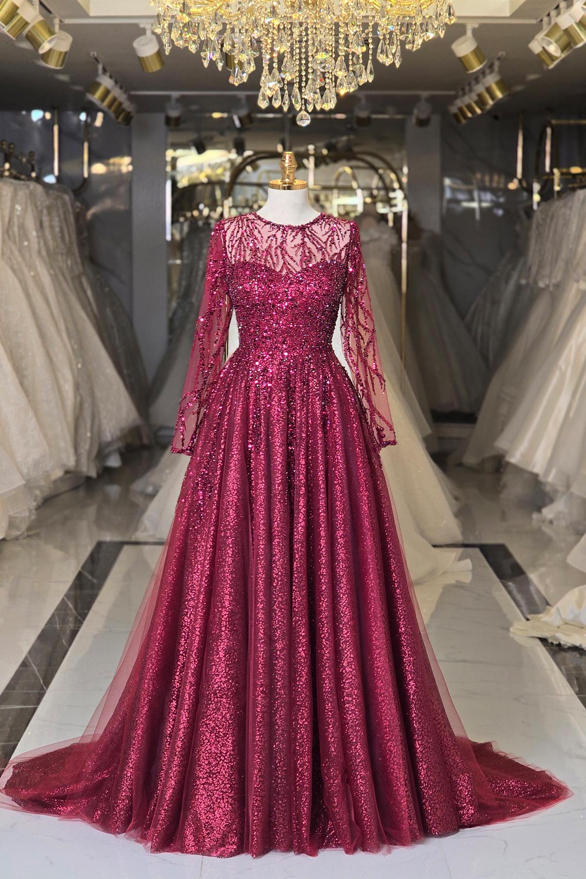Bordo Yonca Nişanlık 7989