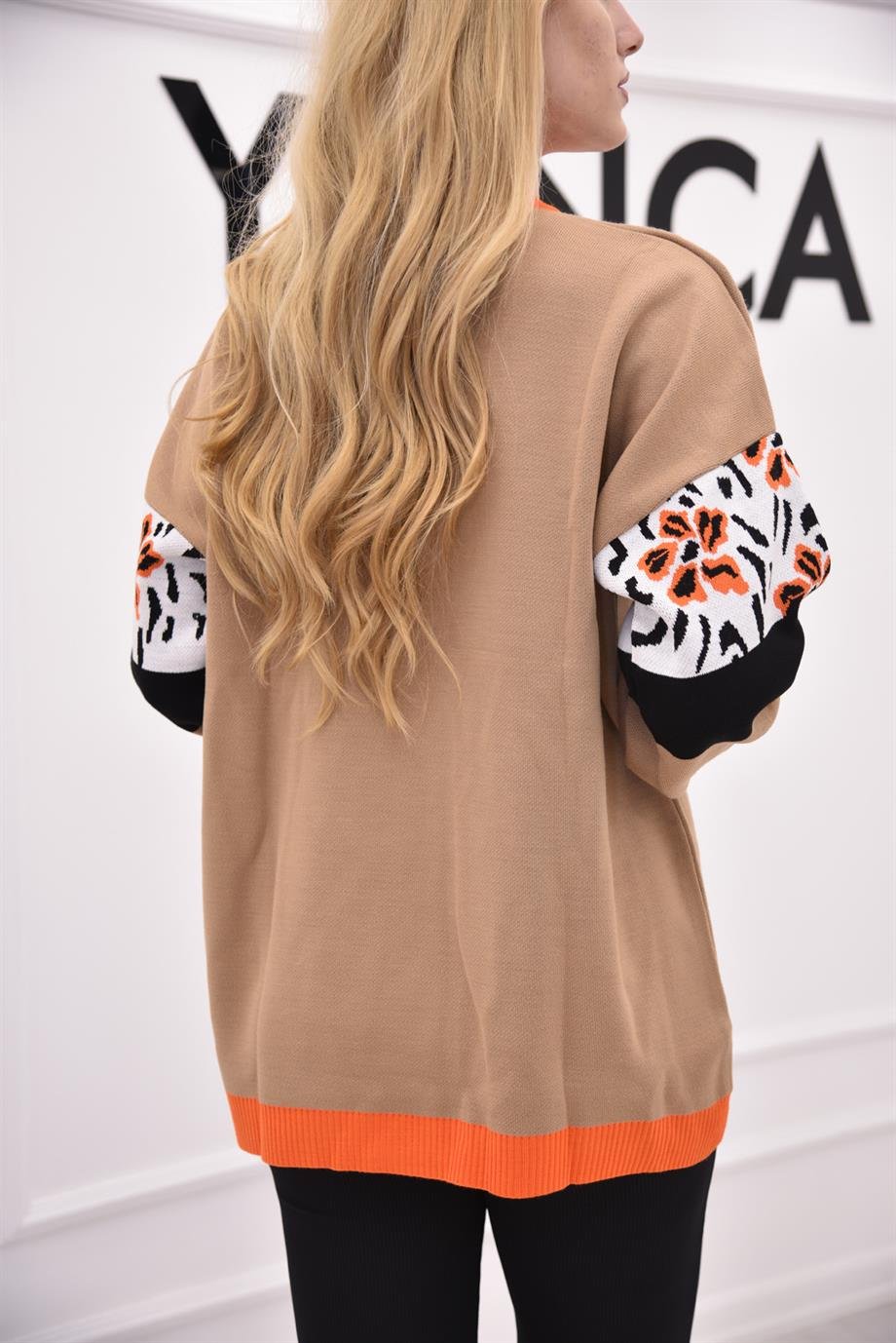 CAMEL Bisiklet Yaka Blon Kol Kazak 23180