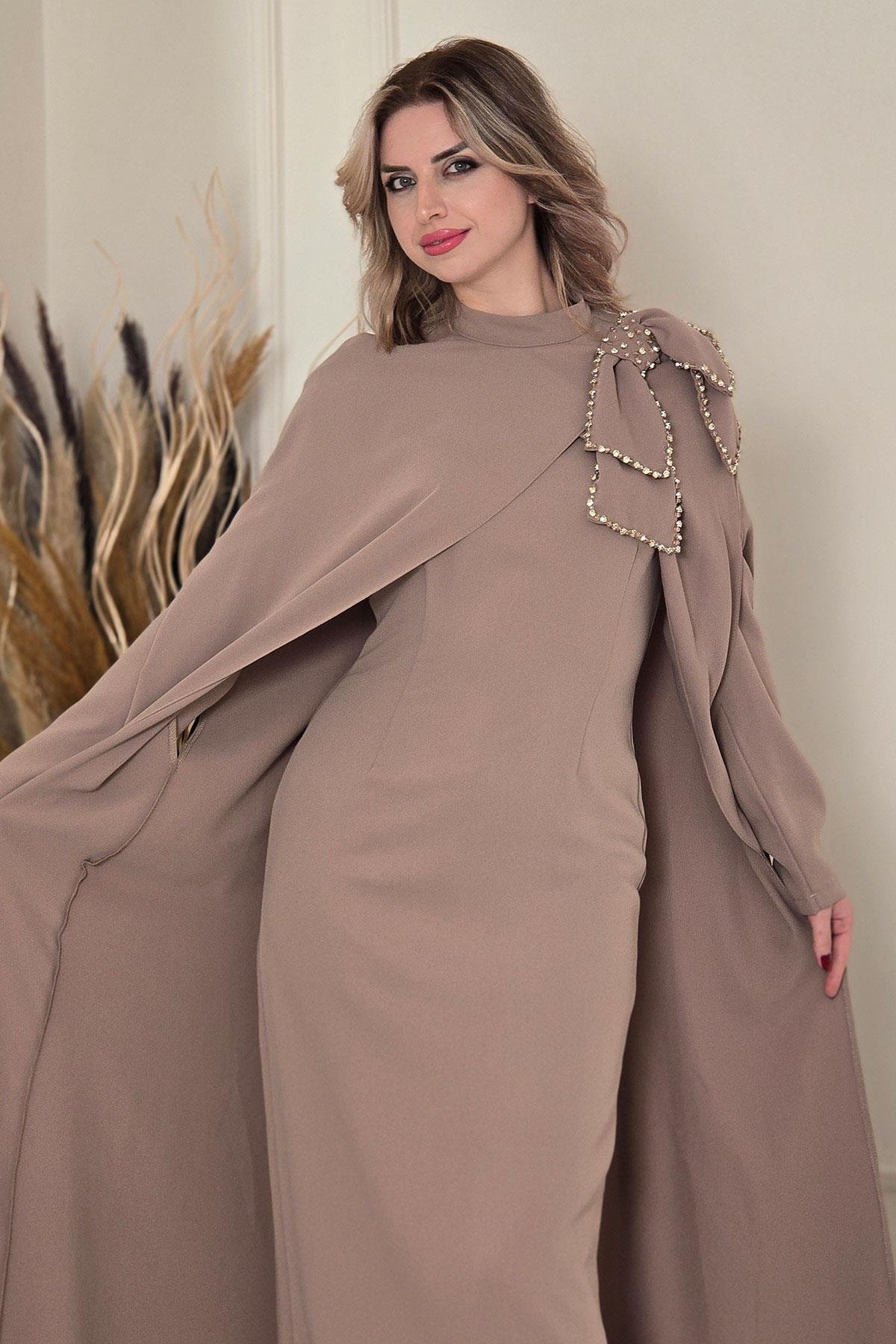 CAMEL Pelerinli Elbise 5375