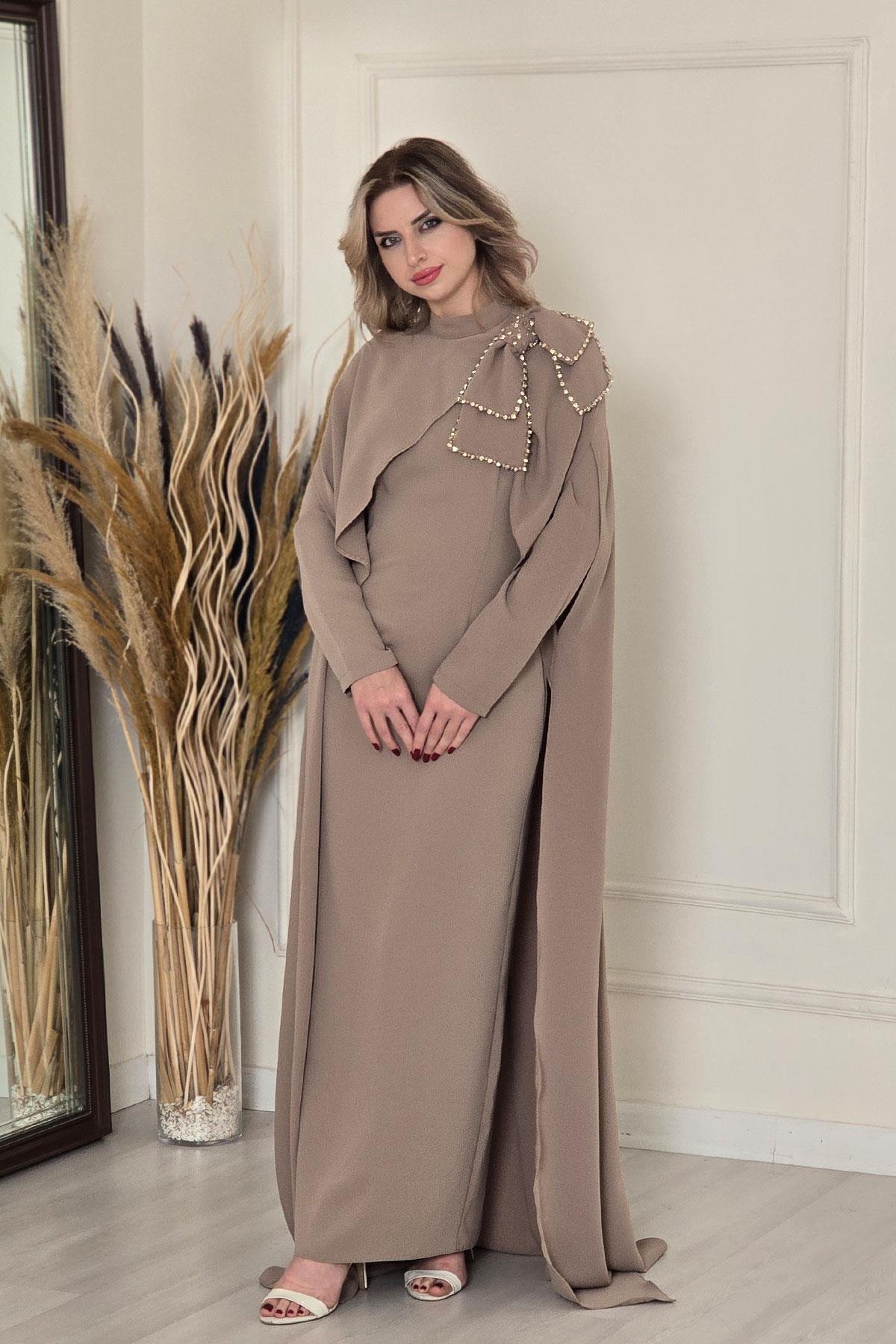 CAMEL Pelerinli Elbise 5375