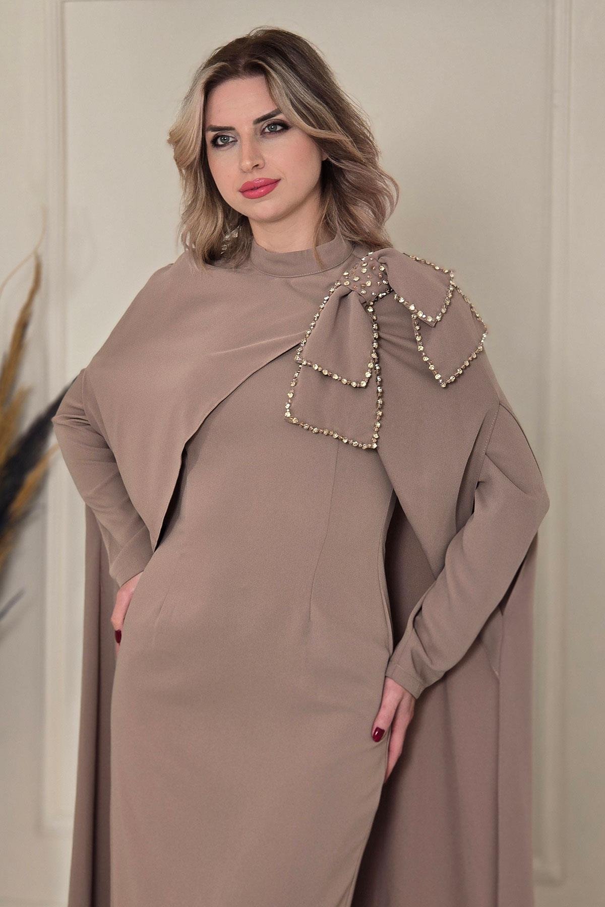 CAMEL Pelerinli Elbise 5375