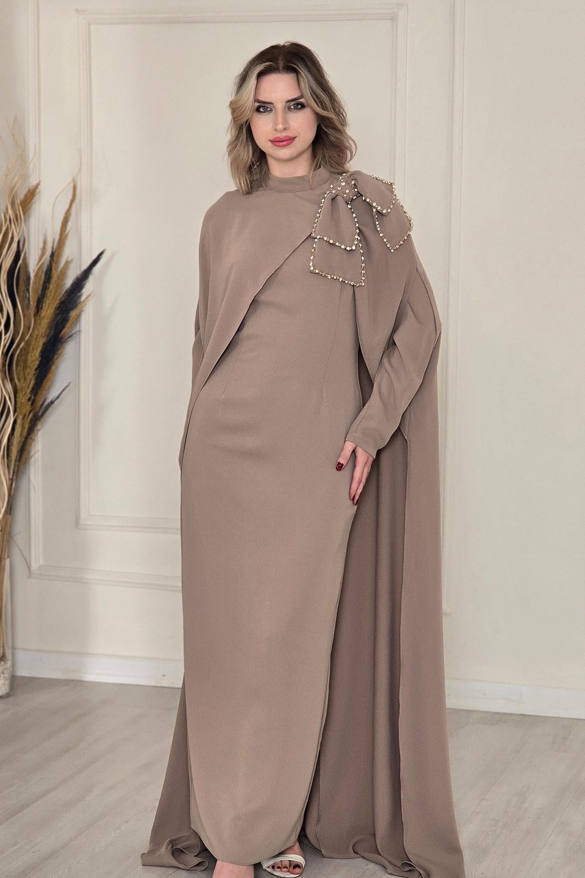 CAMEL Pelerinli Elbise 5375