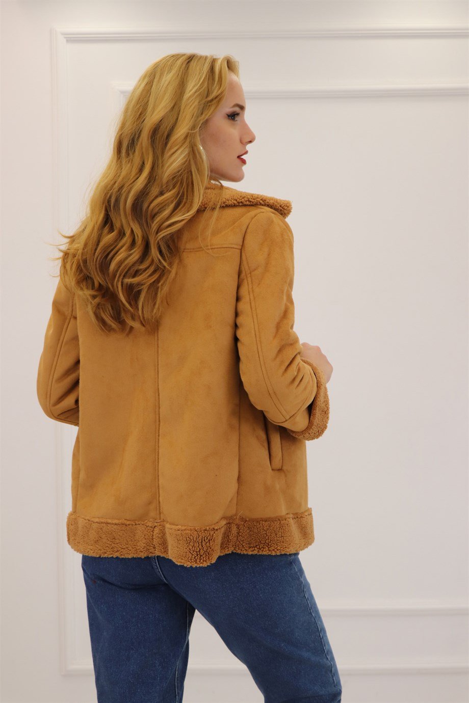 Camel Süet İçi Teddy Kaban 101322