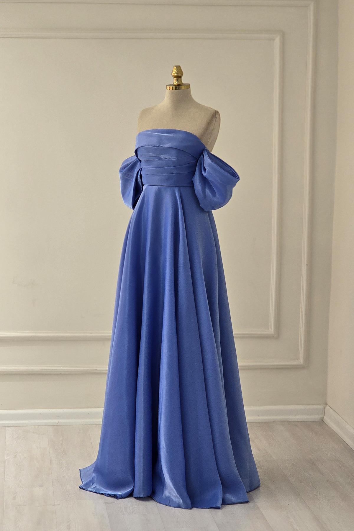 İndigo PRENSES ORGANZE ELBİSE 6961