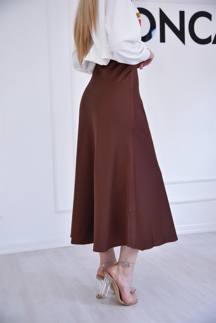 Kahverengi Saten Etek 10378