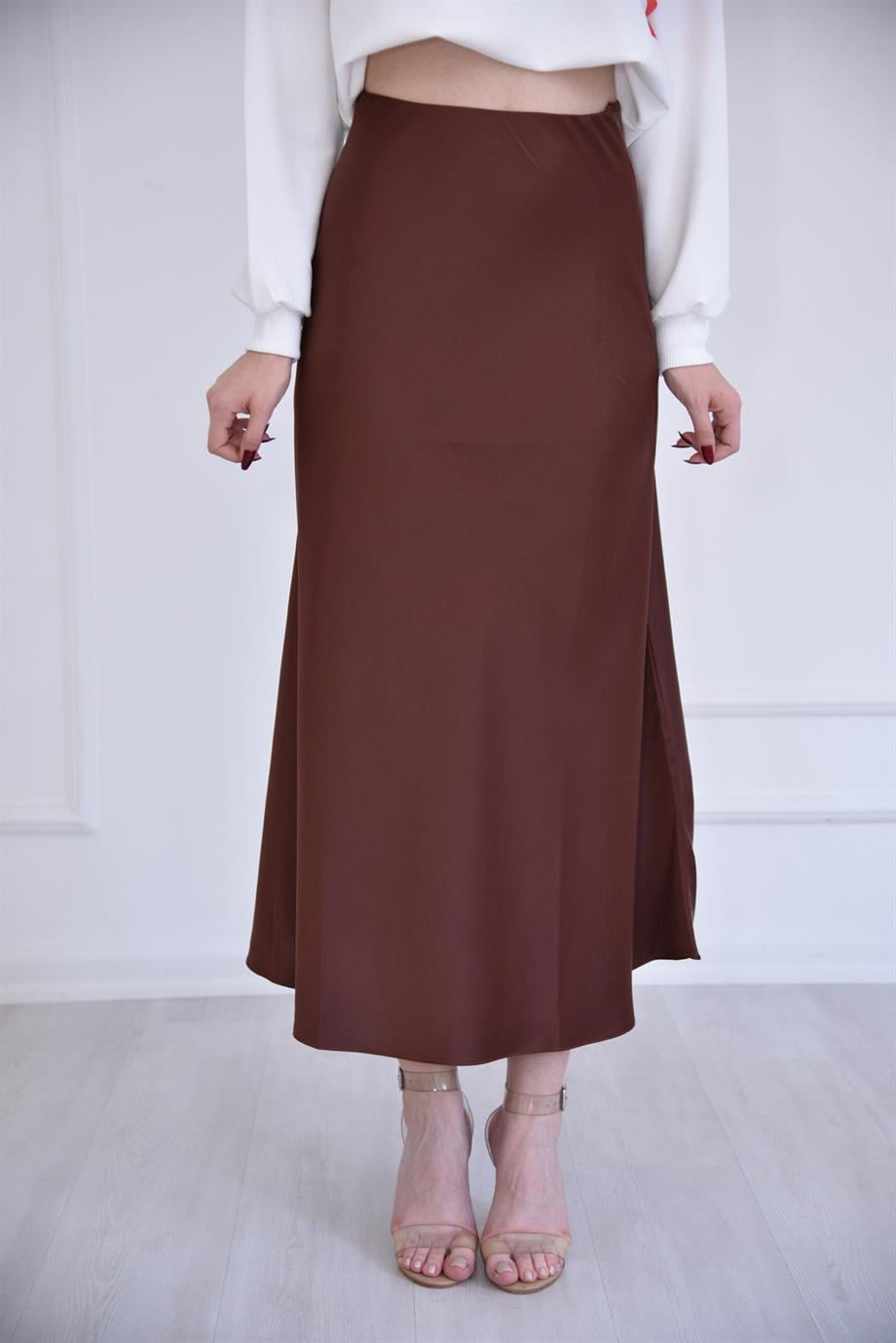 Kahverengi Saten Etek 10378