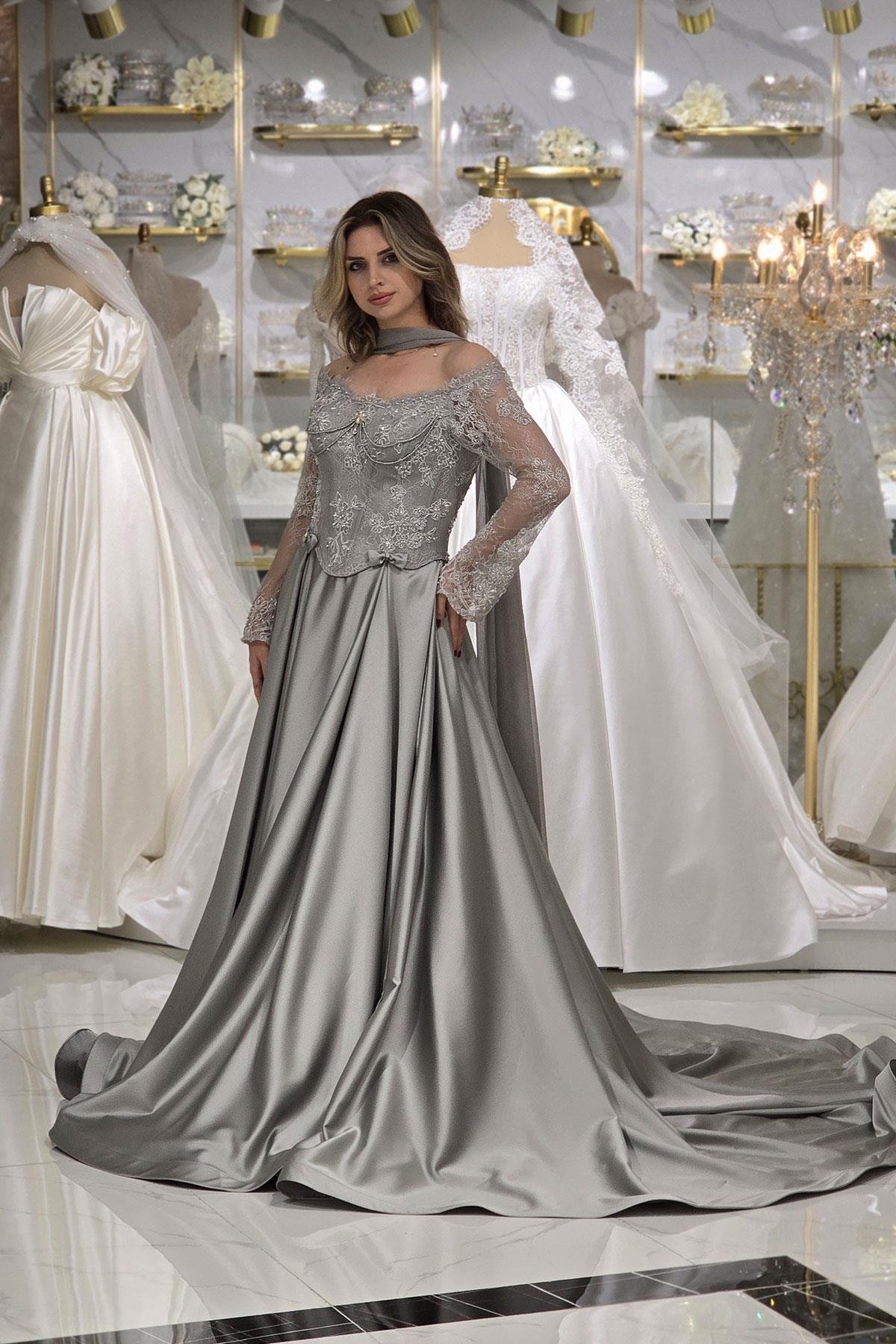 Küf Yeşili Romantik Nişanlık 8024