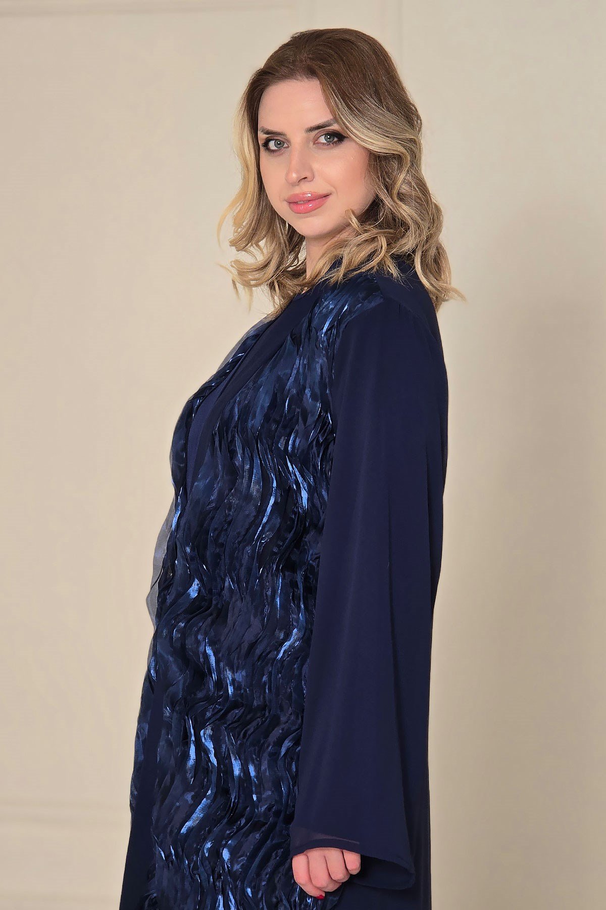 Lacivert Abaya 4816