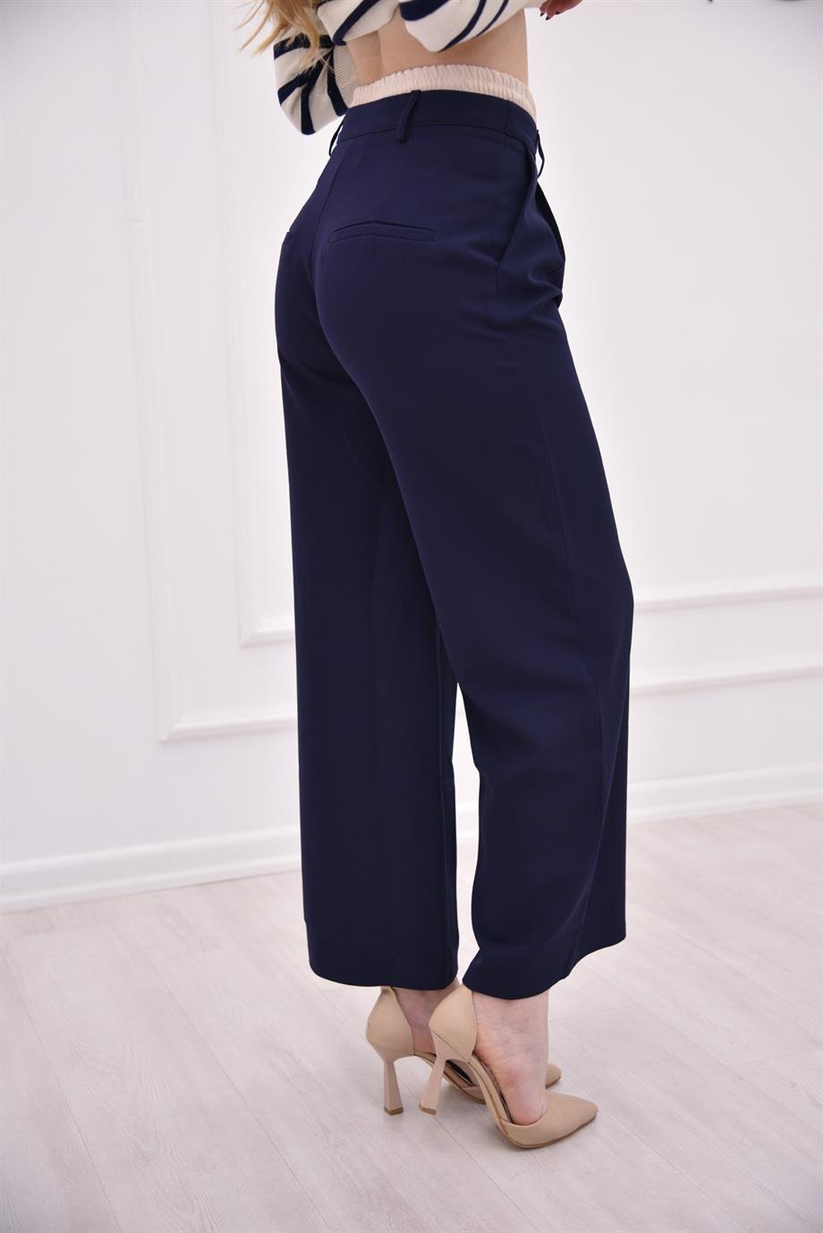Lacivert ZR Beli Lastikli Pantolon 10397
