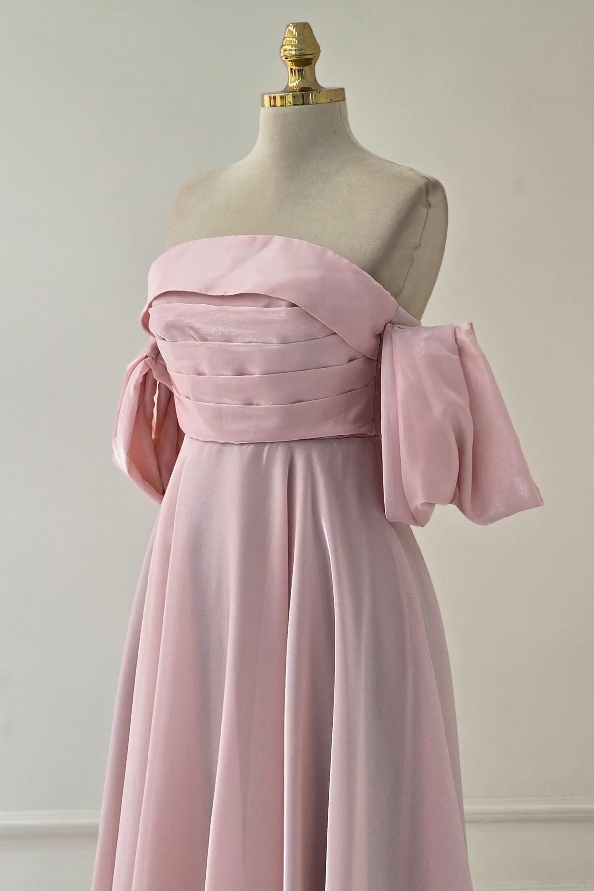 Pudra PRENSES ORGANZE ELBİSE 6961