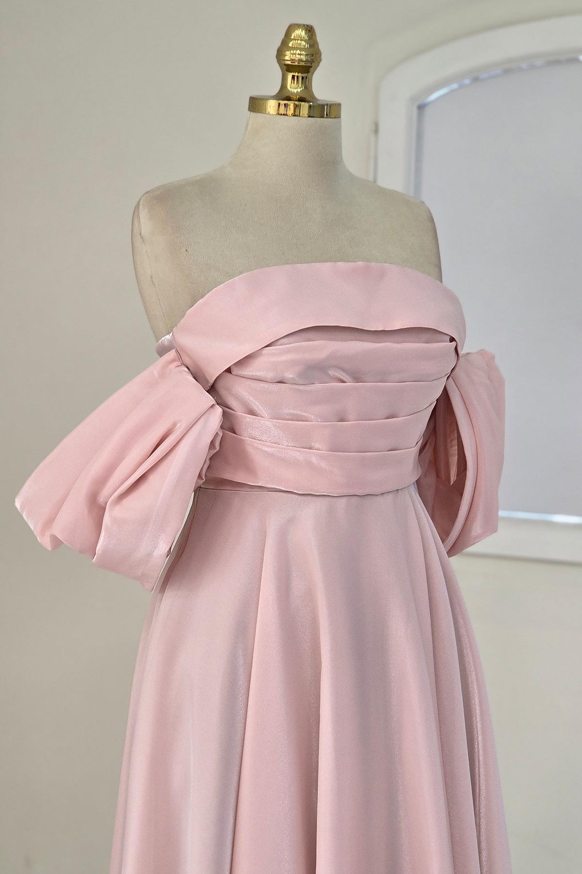 Pudra PRENSES ORGANZE ELBİSE 6961