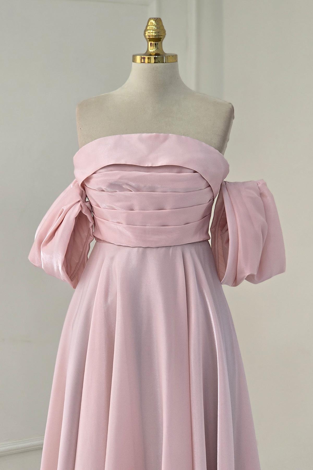 Pudra PRENSES ORGANZE ELBİSE 6961