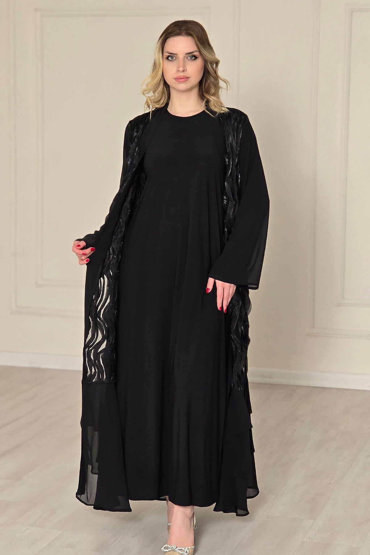 Siyah Abaya 4816