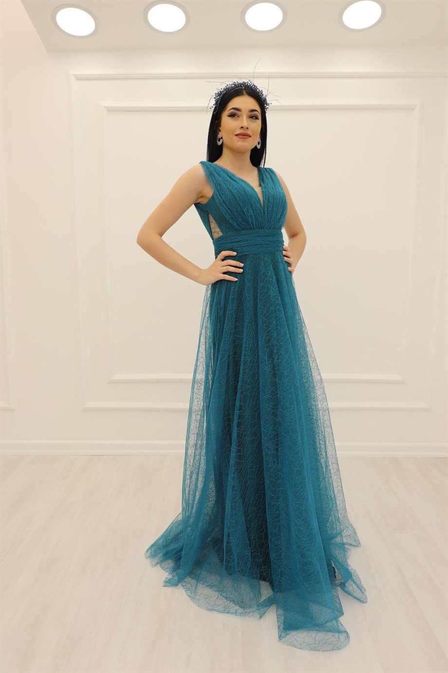 Turkuaz Abiye 0010
