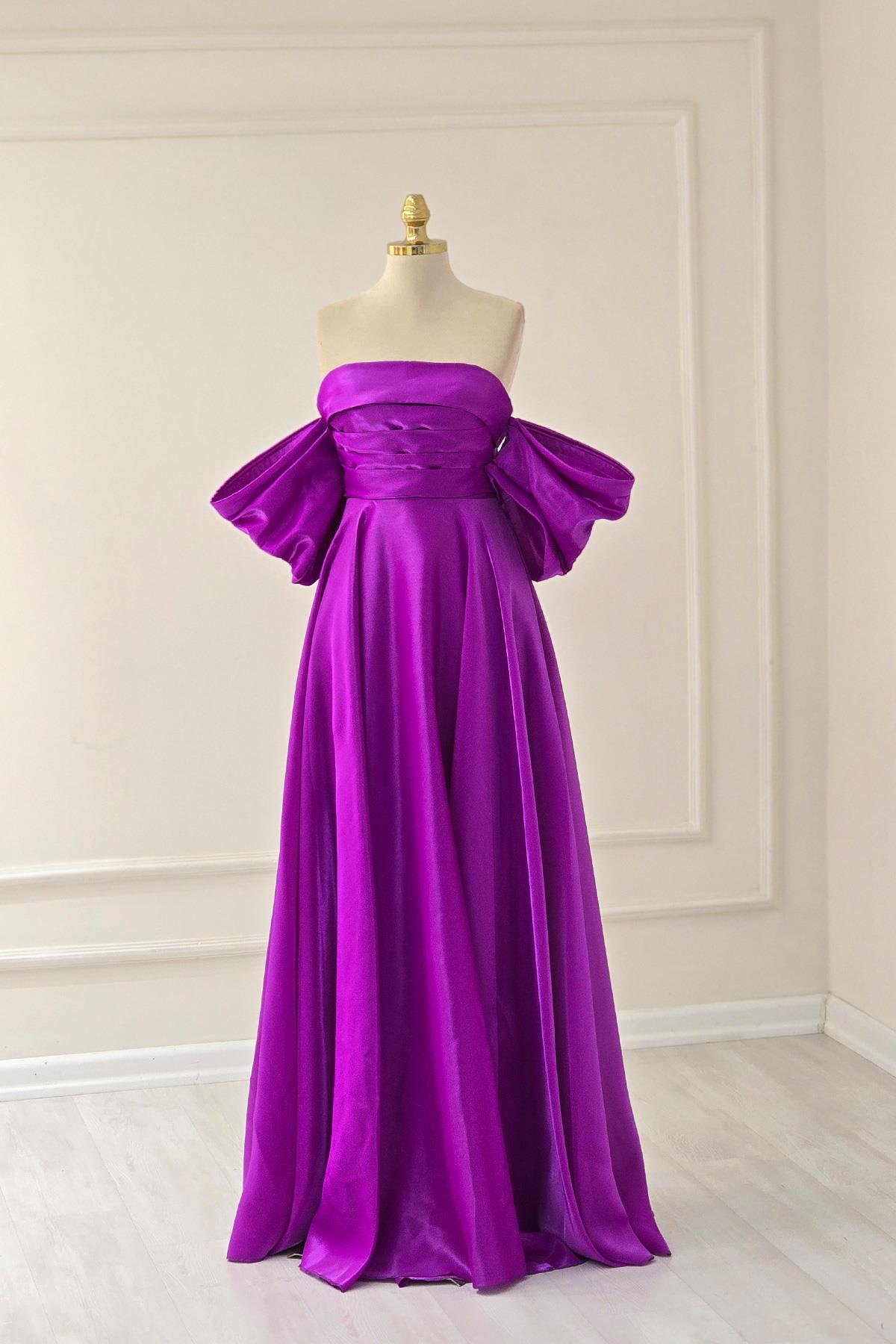 Violet PRENSES ORGANZE ELBİSE 6961