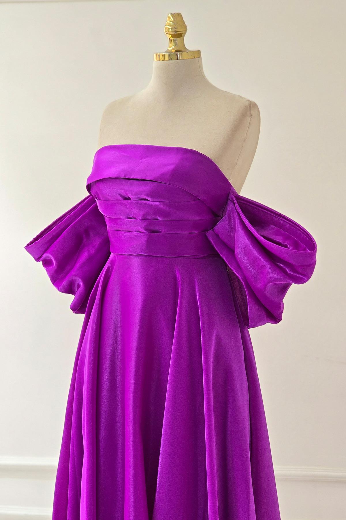 Violet PRENSES ORGANZE ELBİSE 6961