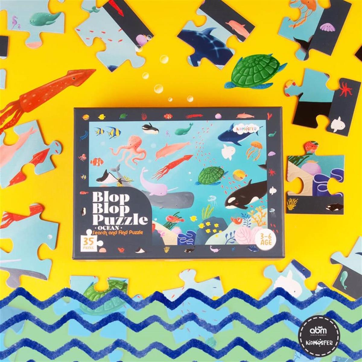 Blop Blop Puzzle-Ocean (Search and Find Puzzle)