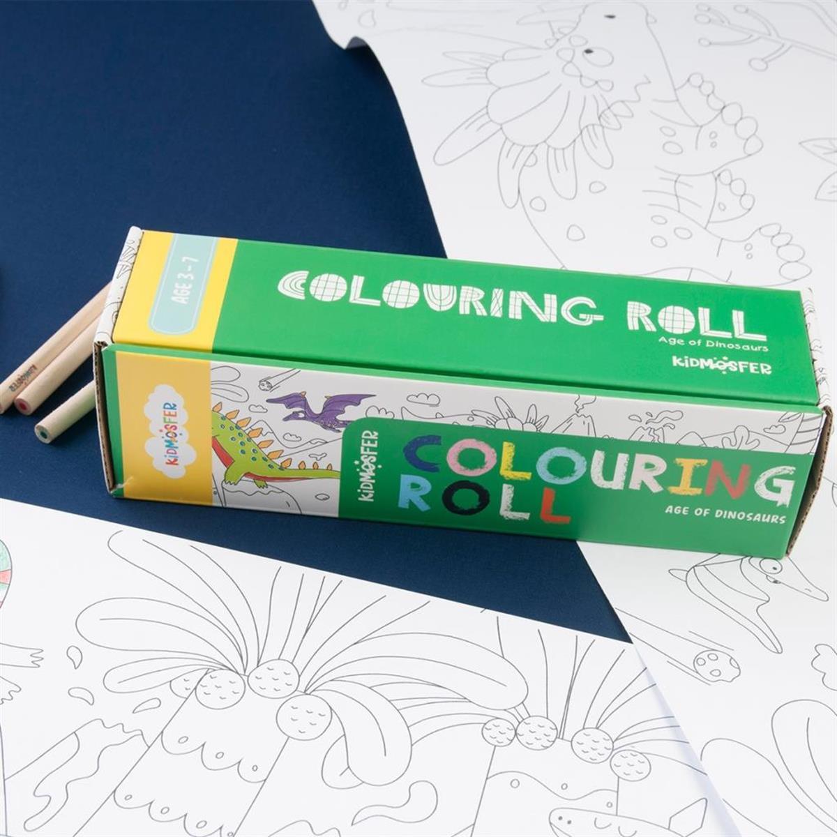 BOYAMA RULOSU - DİNOZORLAR COLOURING ROLL AGE OF DINOSAURS
