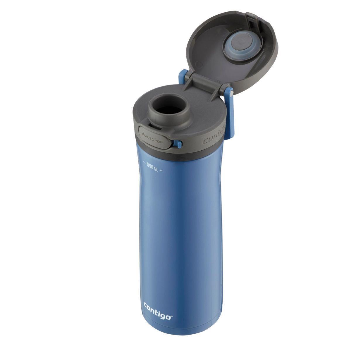 Contigo Jackson Chill 2.0 Çelik Tek El Bas İç Kilitli Su Matarası 590ml 2156440 Mavi