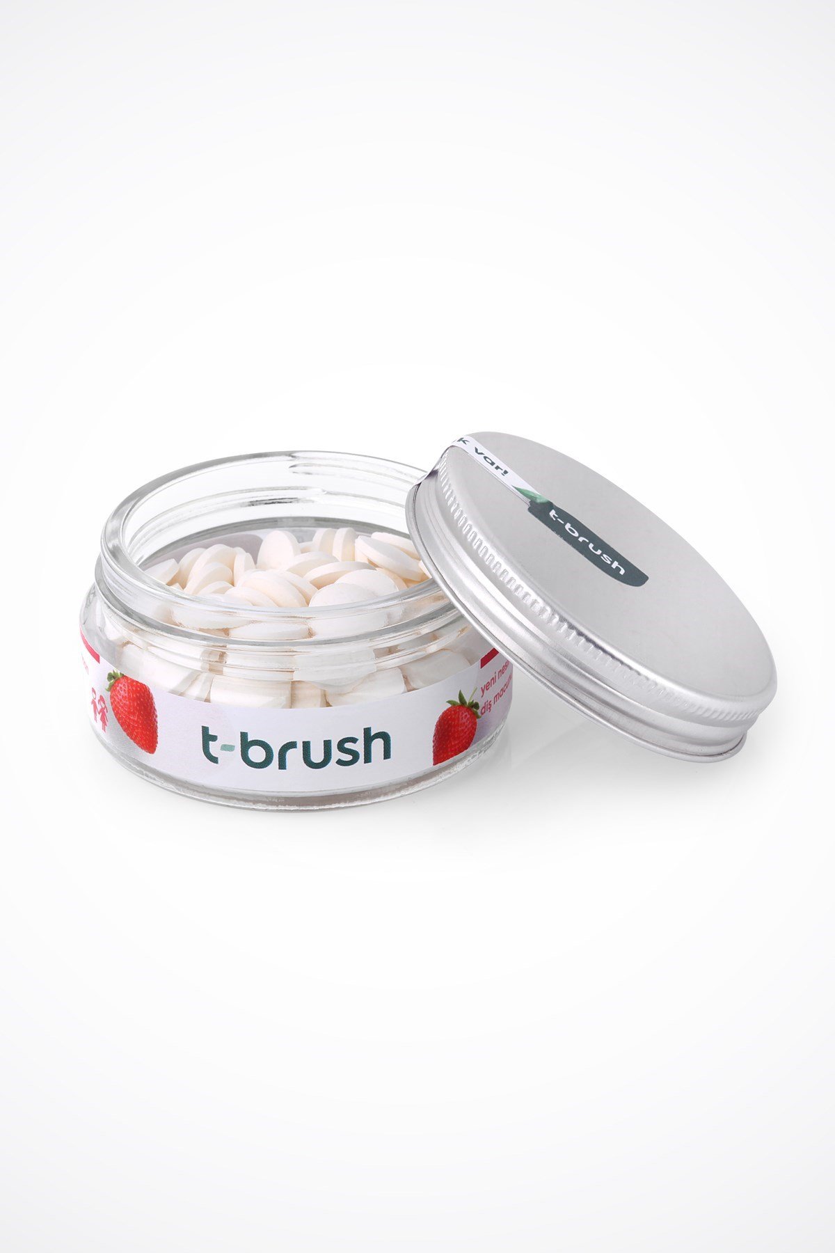 T-Brush Çilek Aromalı Diş Macunu Tableti - Florürlü