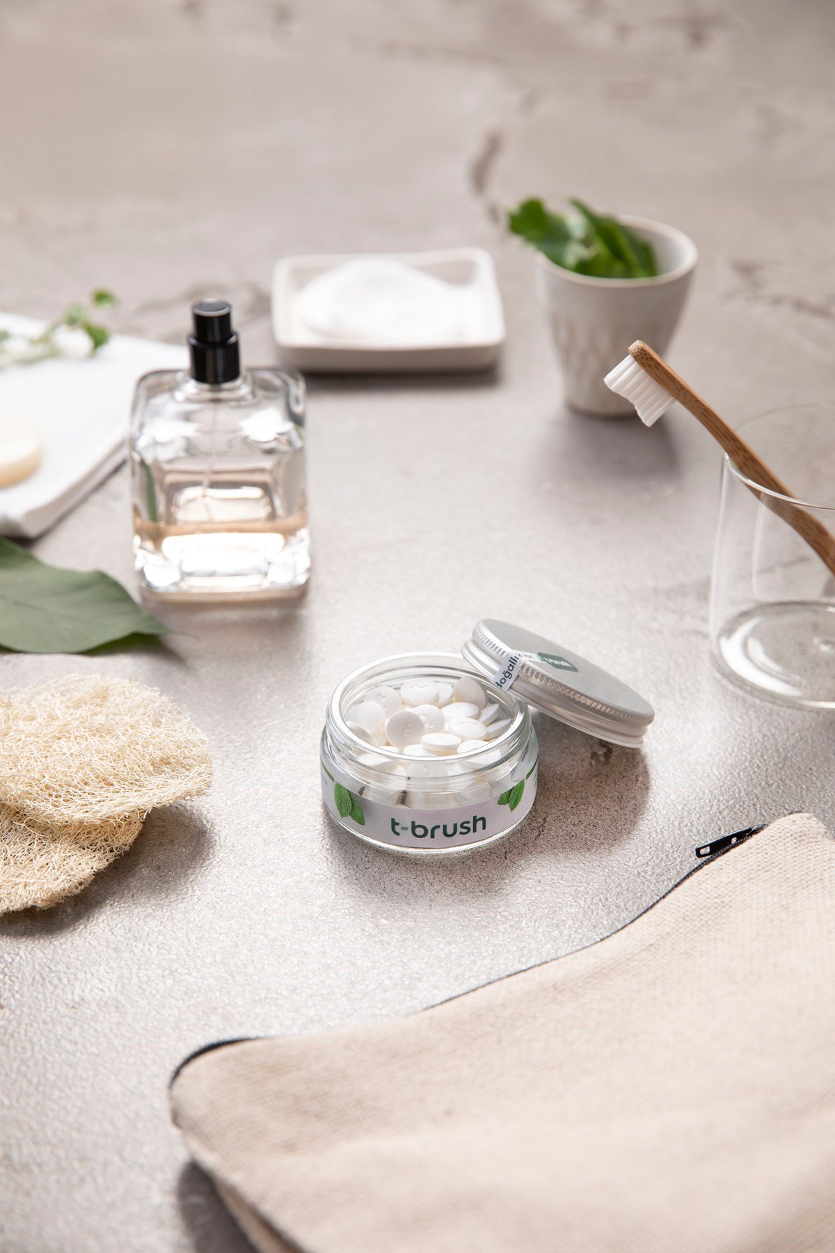 T-Brush Nane Aromalı Diş Macunu Tableti - Florürsüz