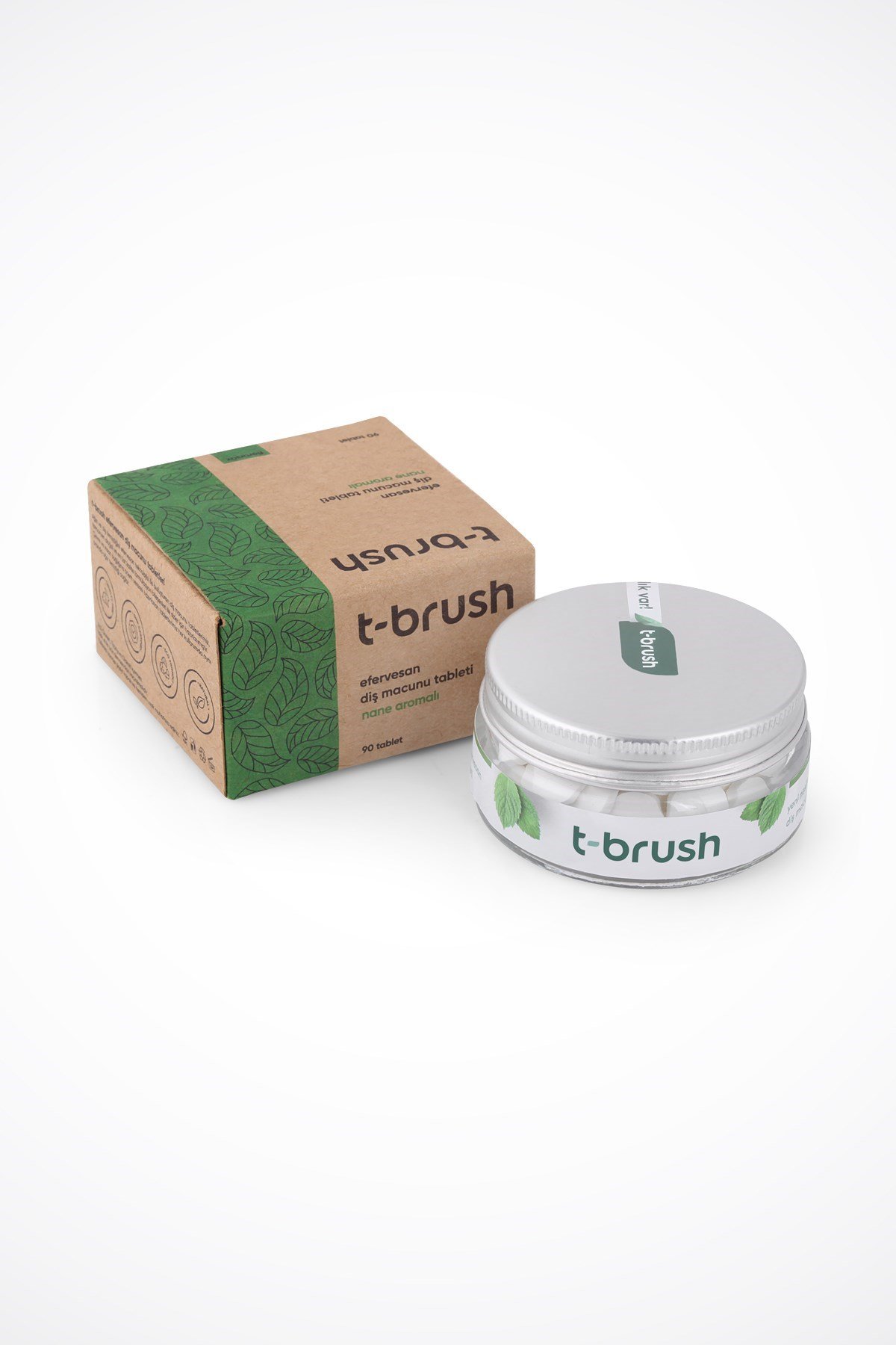 T-Brush Nane Aromalı Diş Macunu Tableti - Florürsüz