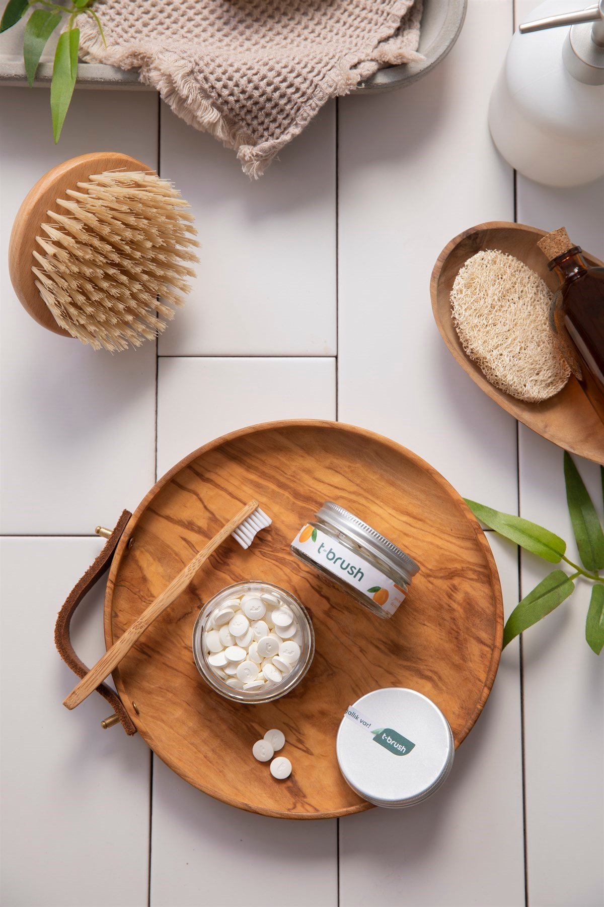 T-Brush Portakal Aromalı Diş Macunu Tableti - Florürlü